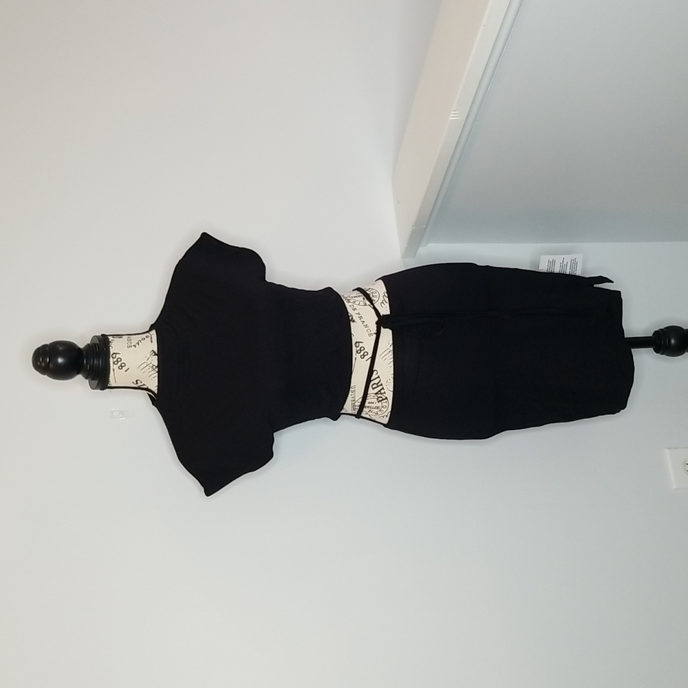 Asos Design Cut Out Black Mini Dress Size 6